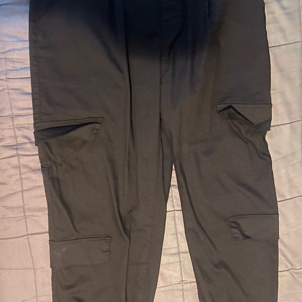 VIP Black Cargo Joggers